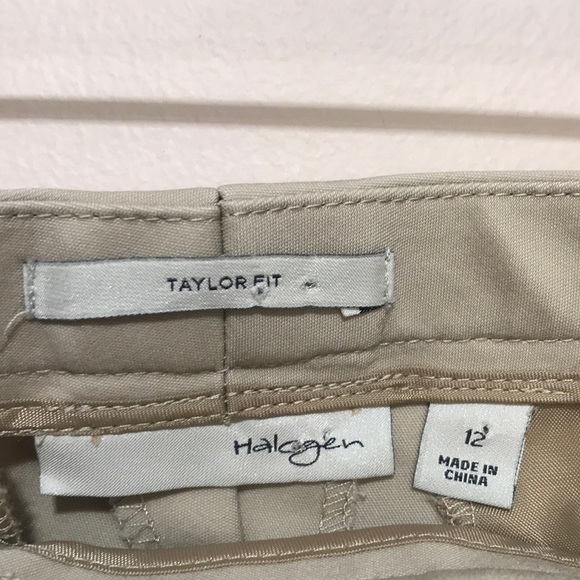 HALOGEN tan ankle trouser pants 12 - Picture 7 of 11